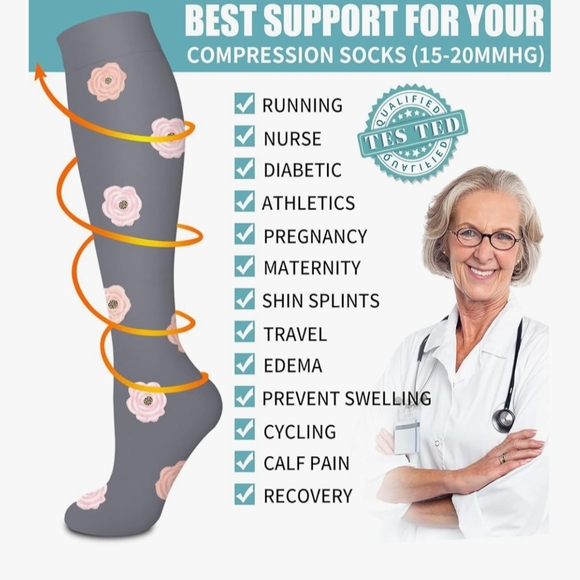 Compression Socks - Perfect For Travel - Picture 2 of 4